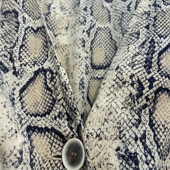 ZARA Snake Print Button Front Dress Size Small - Picture 11 of 11